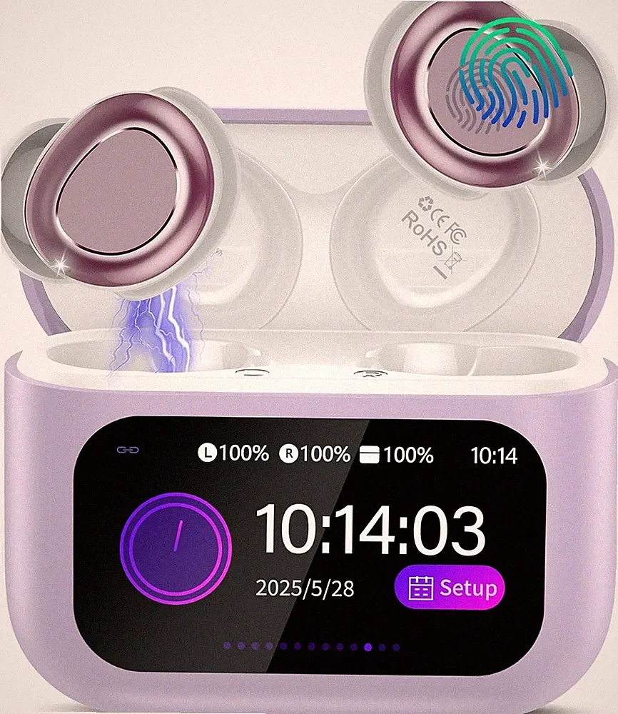 Bluetooth Kopfhörer, Bluetooth 5.4 Schlafkopfhörer In Ear mit Touchscreen, 48...