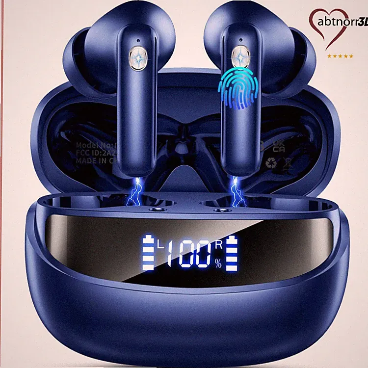 Bluetooth Kopfhörer D60, Kabellos In Ear mit 50 Std Spielzeit, IP7, Bluetooth