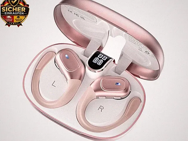 Bluetooth Kopfhörer, Ear Kopfhörer Kabellos Bluetooth 5.3 mit HD Mikrofon, W