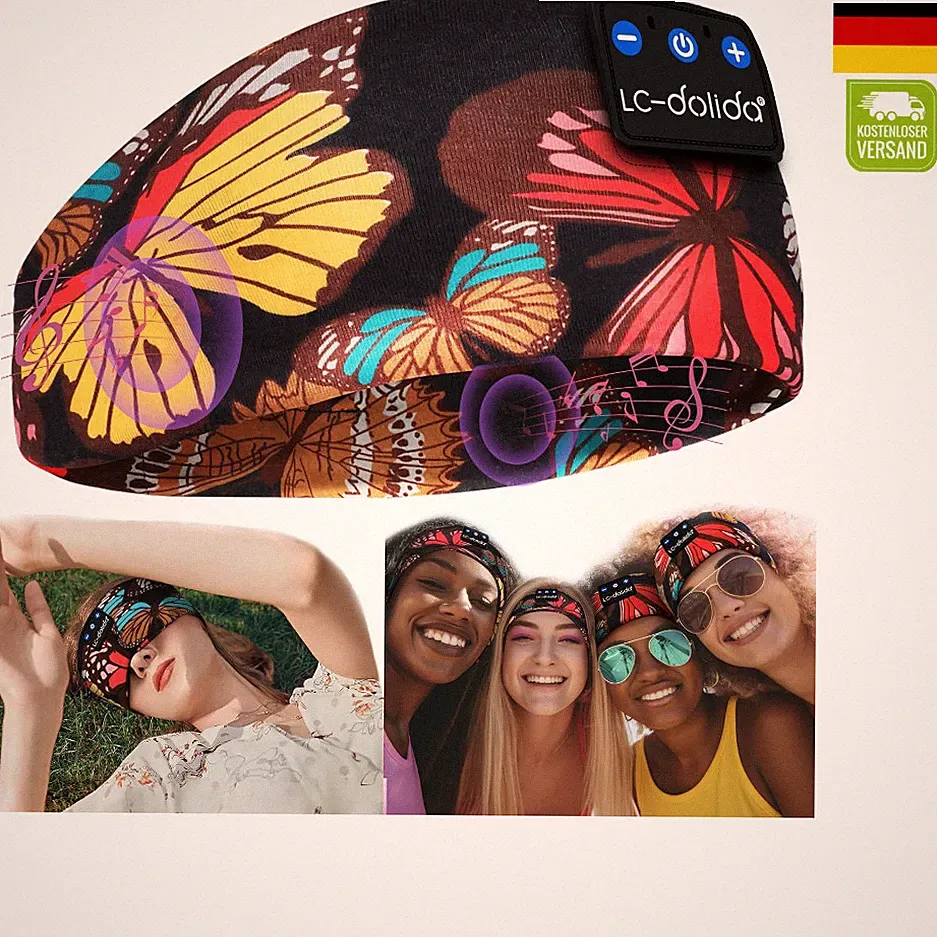 Bluetooth Kopfhörer Headband Schlaf Stirnband