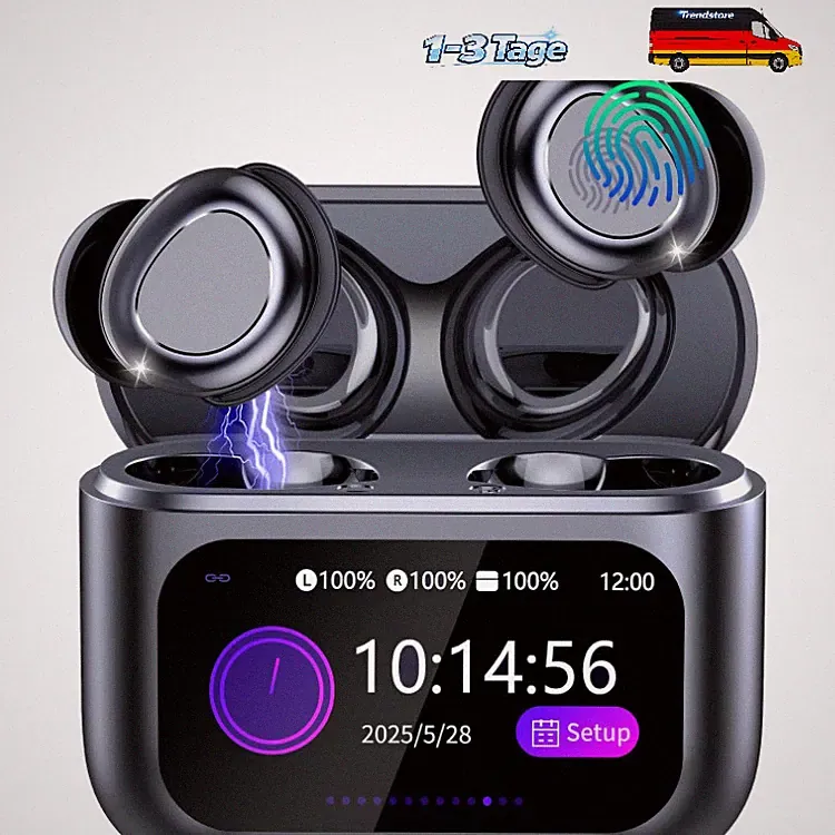 Bluetooth Kopfhörer In Ear, 48H Schlafkopfhörer Seitenschläfer Touchscreen