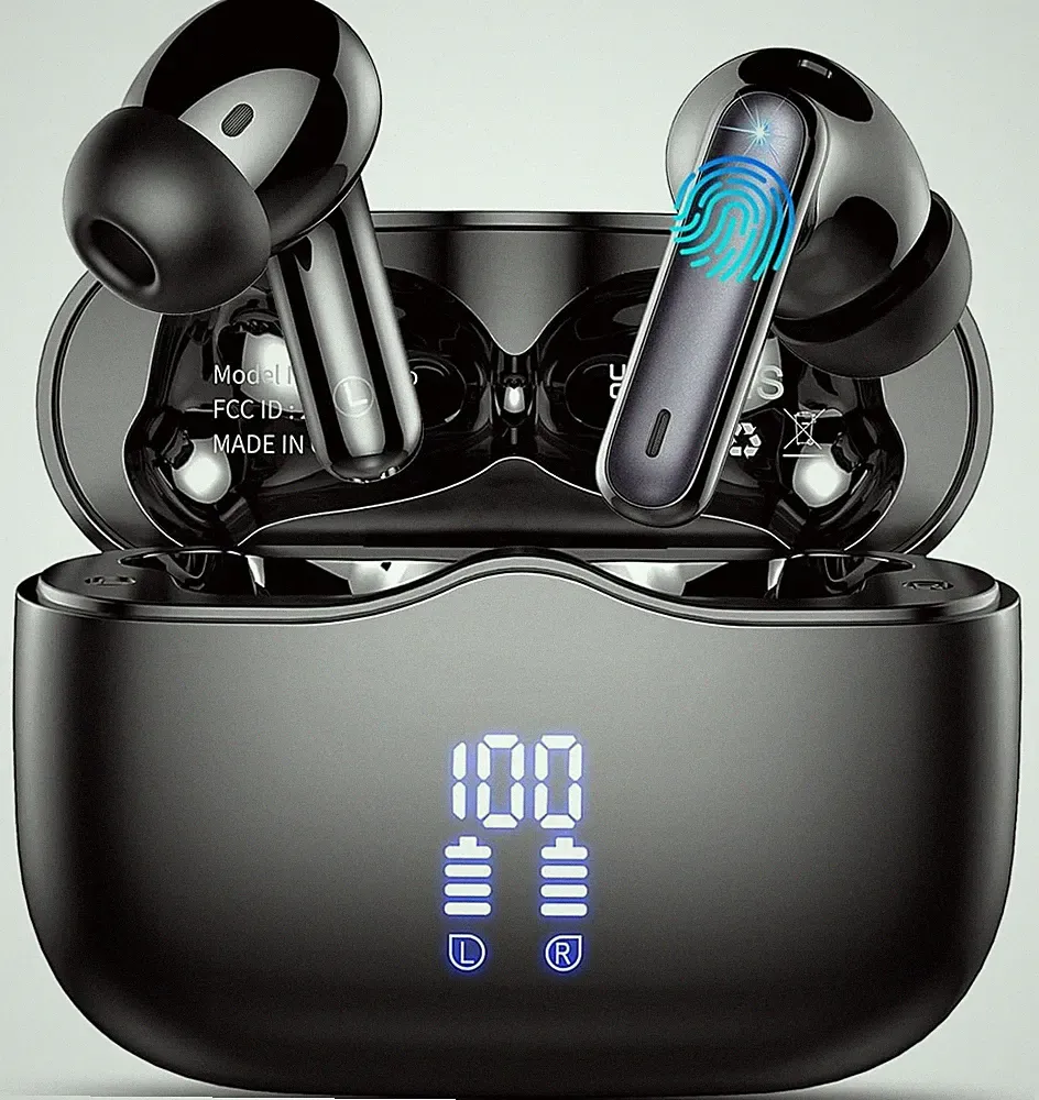 Bluetooth Kopfhörer In Ear 5,3 40 Std IP7 wasserdicht LED Display Ohrhörer Sport