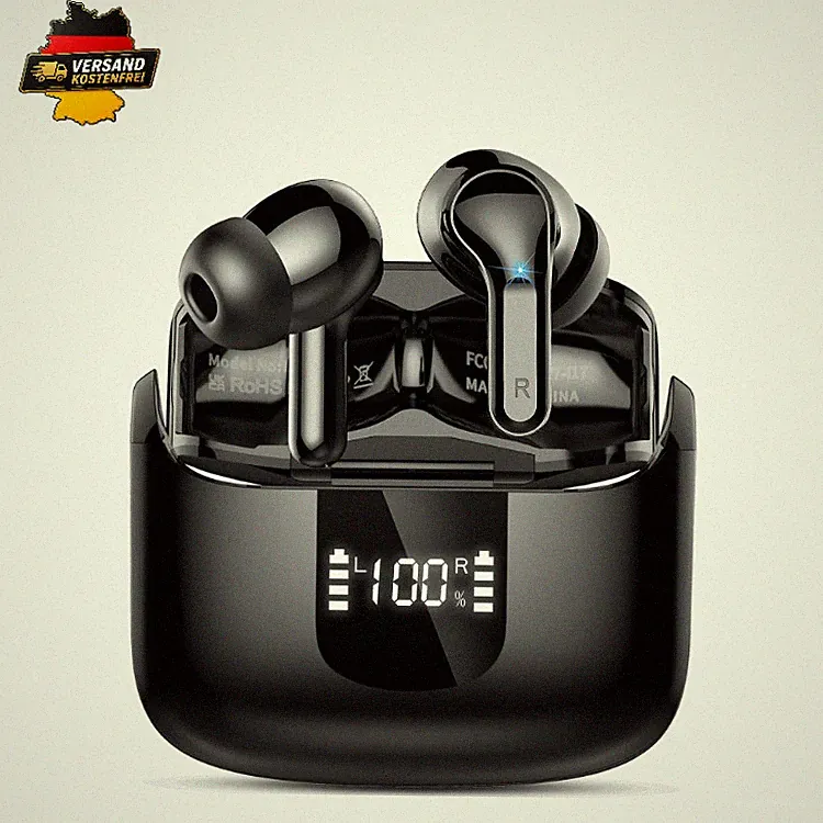 Bluetooth Kopfhörer In Ear 5.4 6D Stereo 56Std Bass USB