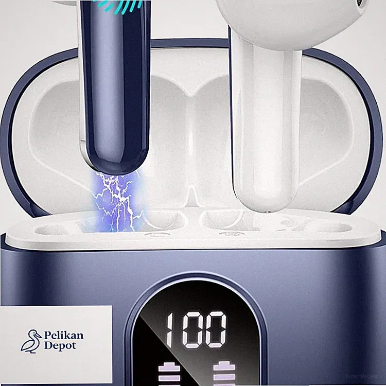 Bluetooth Kopfhörer In Ear 50 Std Ladebox LED Anzeige ENC Rausch