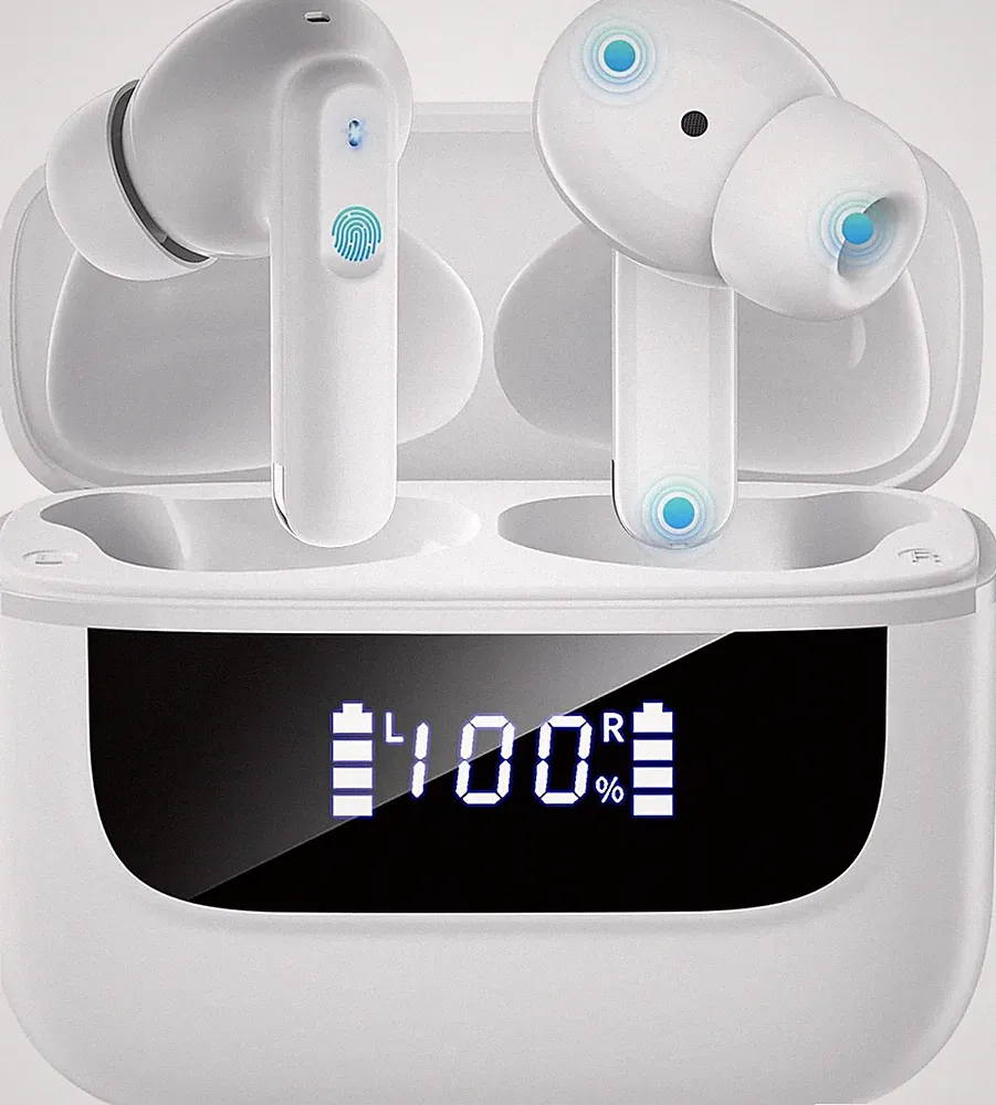 Bluetooth Kopfhörer in Ear, 6 Mikrofone ENC Noise Cancelling für Klarere A