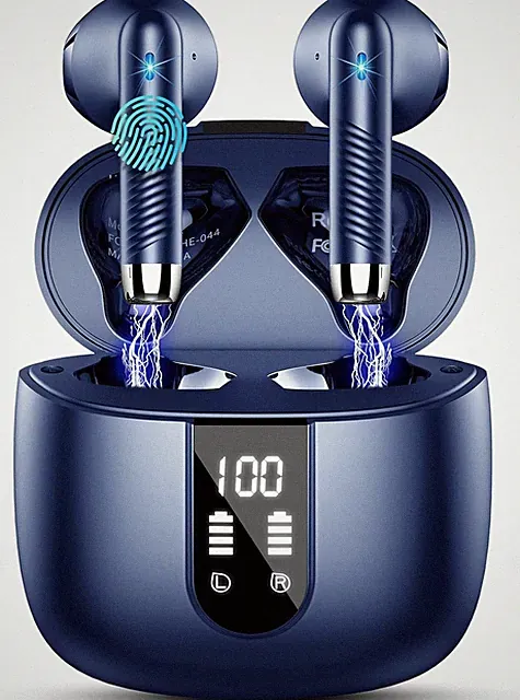 Bluetooth Kopfhörer In Ear Kabellos 4 Mikrofone ENC Noise Cancelling 48 Std Ak