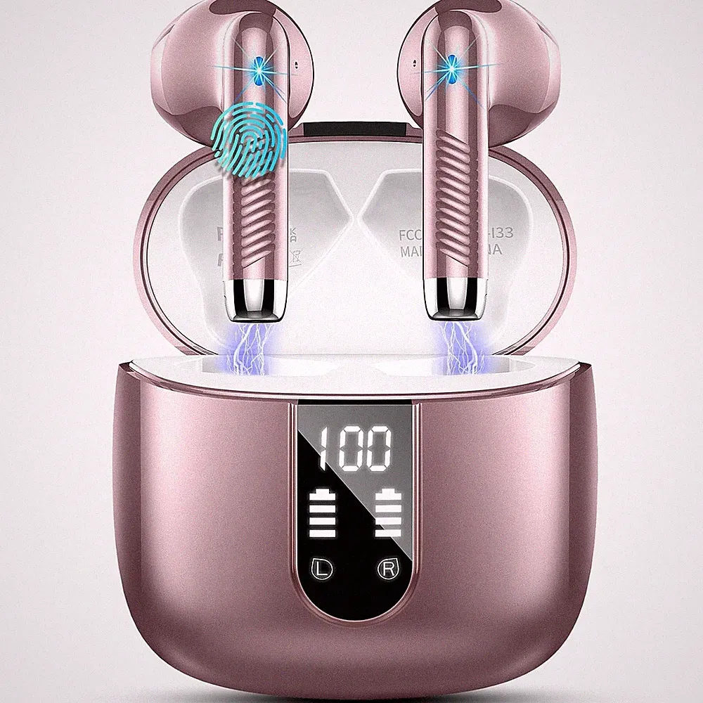 Bluetooth Kopfhörer In Ear Kabellos 4 Mikrofone ENC Noise Cancelling 48 Std Ak