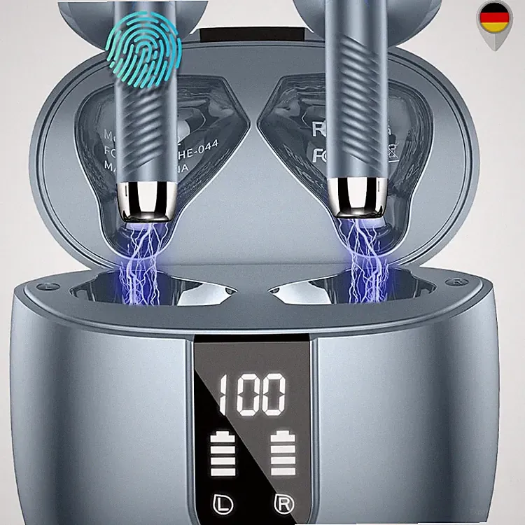 Bluetooth Kopfhörer In Ear Kabellos 4 Mikrofone ENC Noise Cancelling 48h Bass