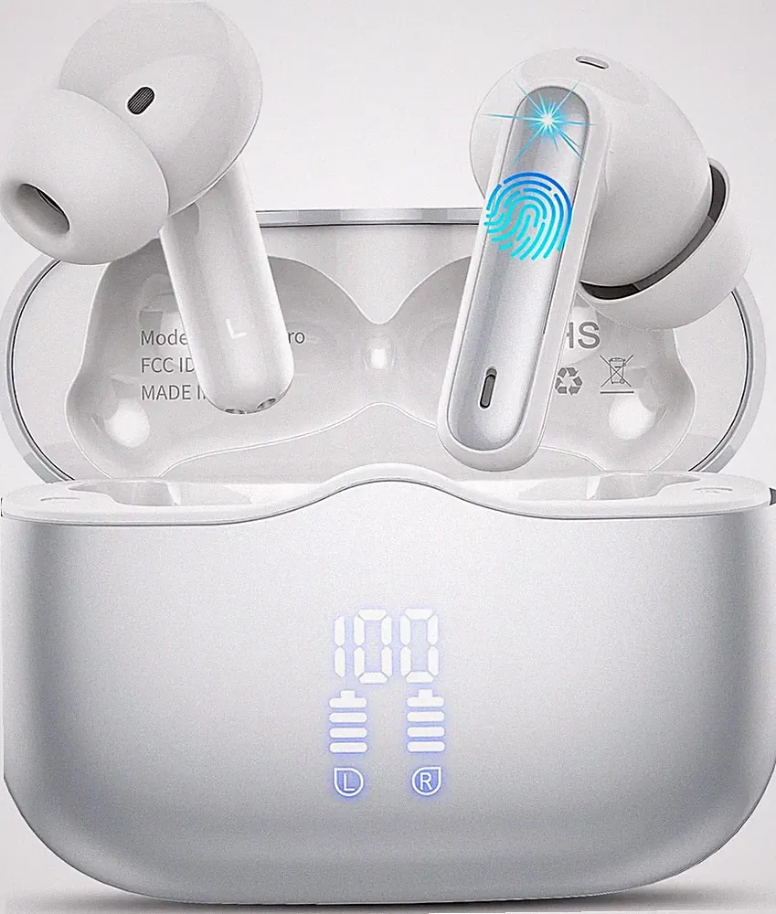 Bluetooth Kopfhörer In Ear Kabellos 40Std IP7 Silber