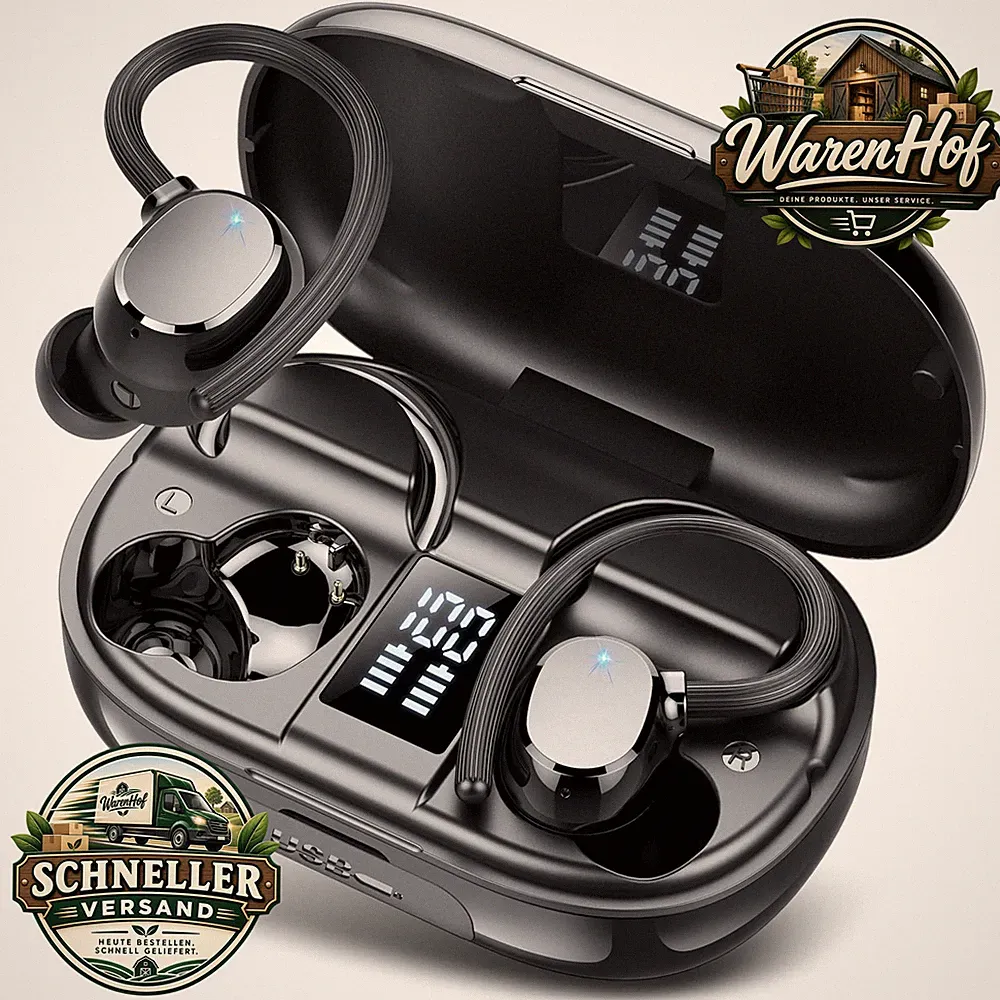 Bluetooth Kopfhörer In Ear Kabellos 5.3 IP7 Wasserdicht 128 Std Spielzeit Sport