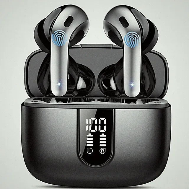 Bluetooth Kopfhoerer In Ear kabellos 5,3, Ohrhoerer 50 Std Akku Sport Headset