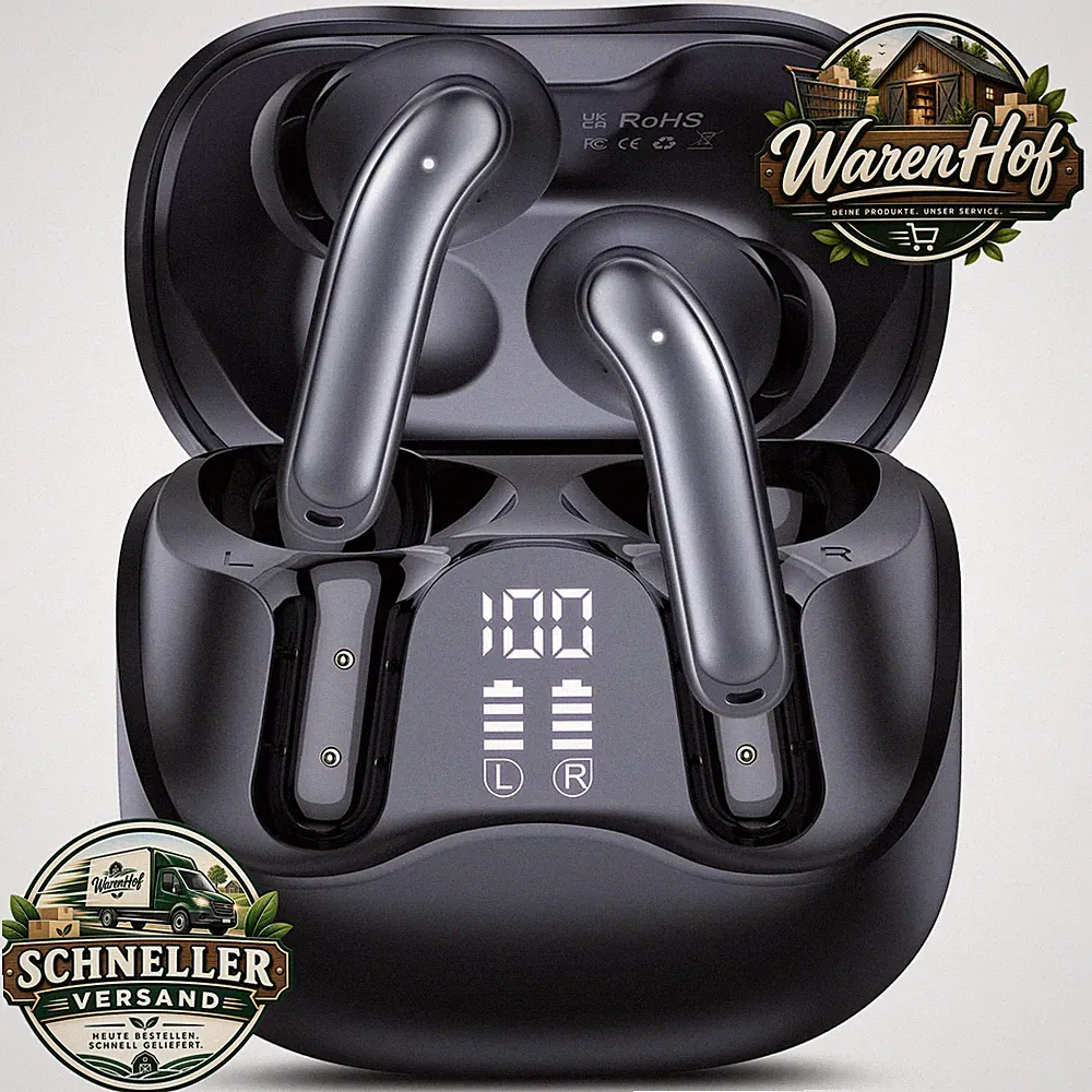 Bluetooth Kopfhörer In Ear Kabellos 5.4 49Std. Wiedergabe Geräuschunterdrückung