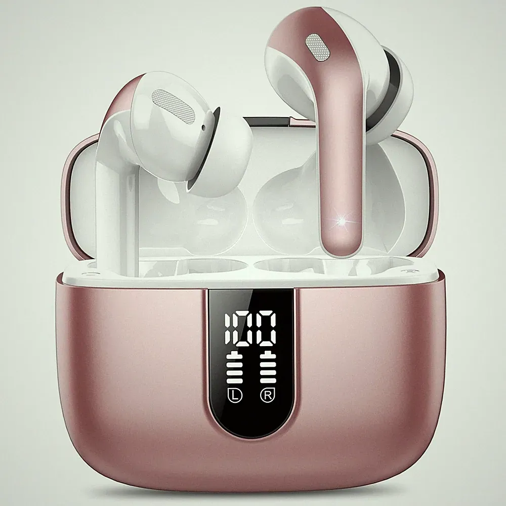 Bluetooth Kopfhörer In Ear Kabellos 50H Bass 4 Mikrofon 2 NEU