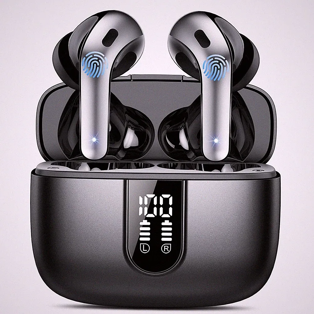 Bluetooth Kopfhörer In Ear Kabellos 50H Bass Wasserdicht