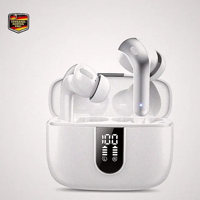 Bluetooth Kopfhörer In Ear Kabellos 50H Bass Wasserdicht