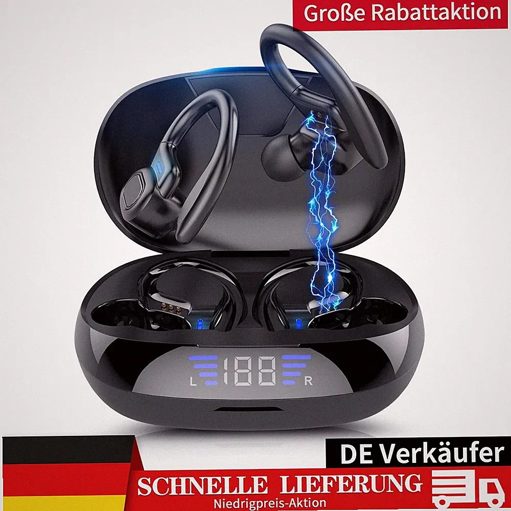 Bluetooth Kopfhörer, In Ear Kopfhörer Bluetooth 5.3 Kopfhörer Sport für Samsung