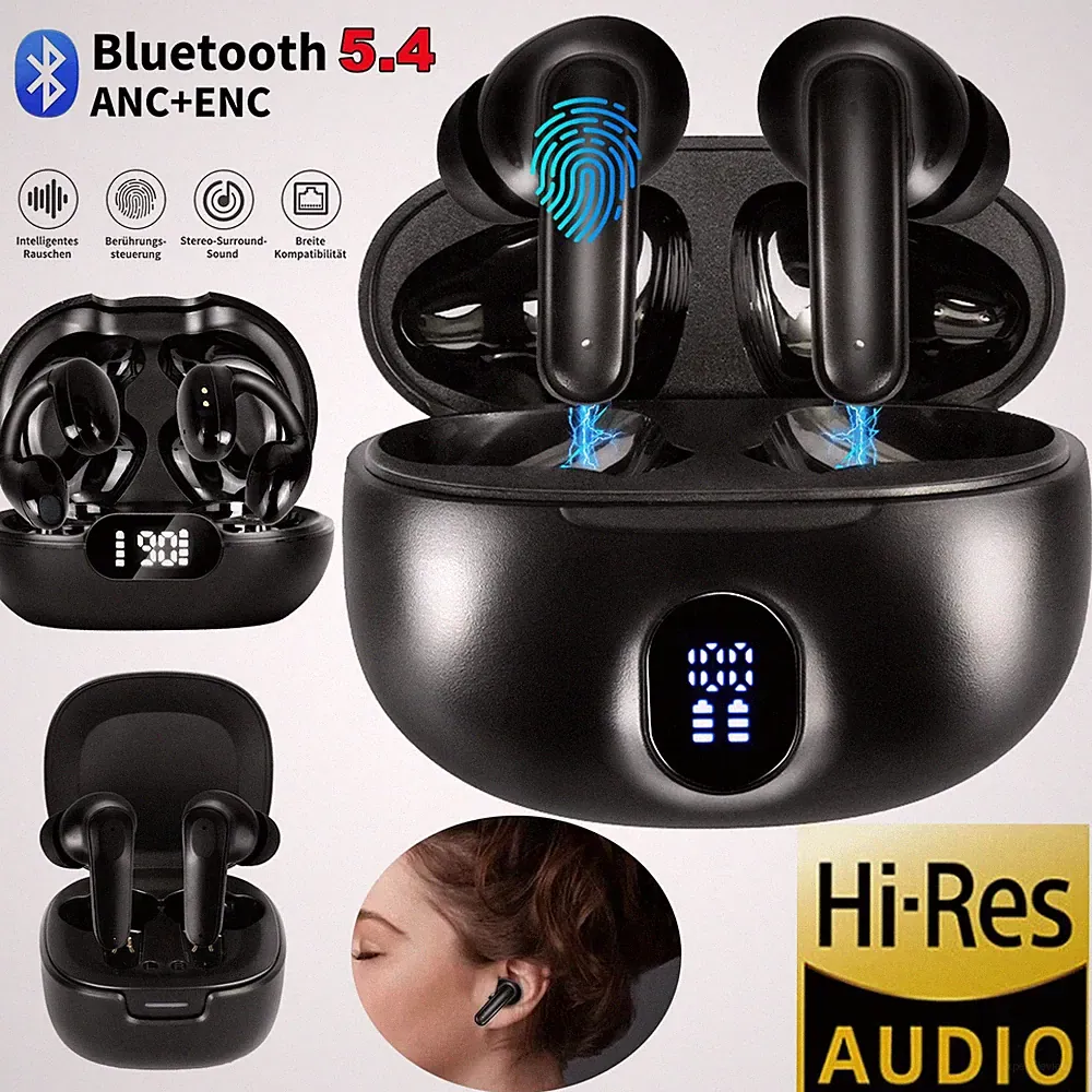 Bluetooth Kopfhörer, In Ear Kopfhörer Bluetooth 5.4 Kopfhörer Kabellos Sport,A-D