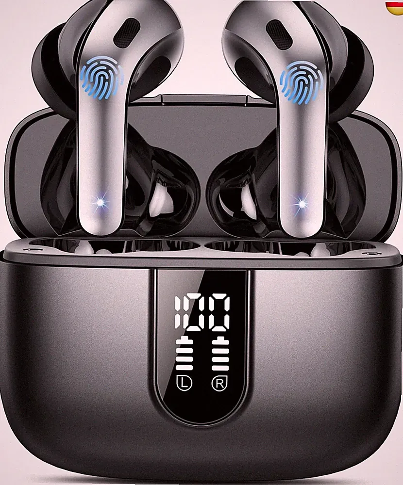 Bluetooth Kopfhörer, In Ear Kopfhörer Kabellos Bluetooth 5.3 mit 50H Tiefer B