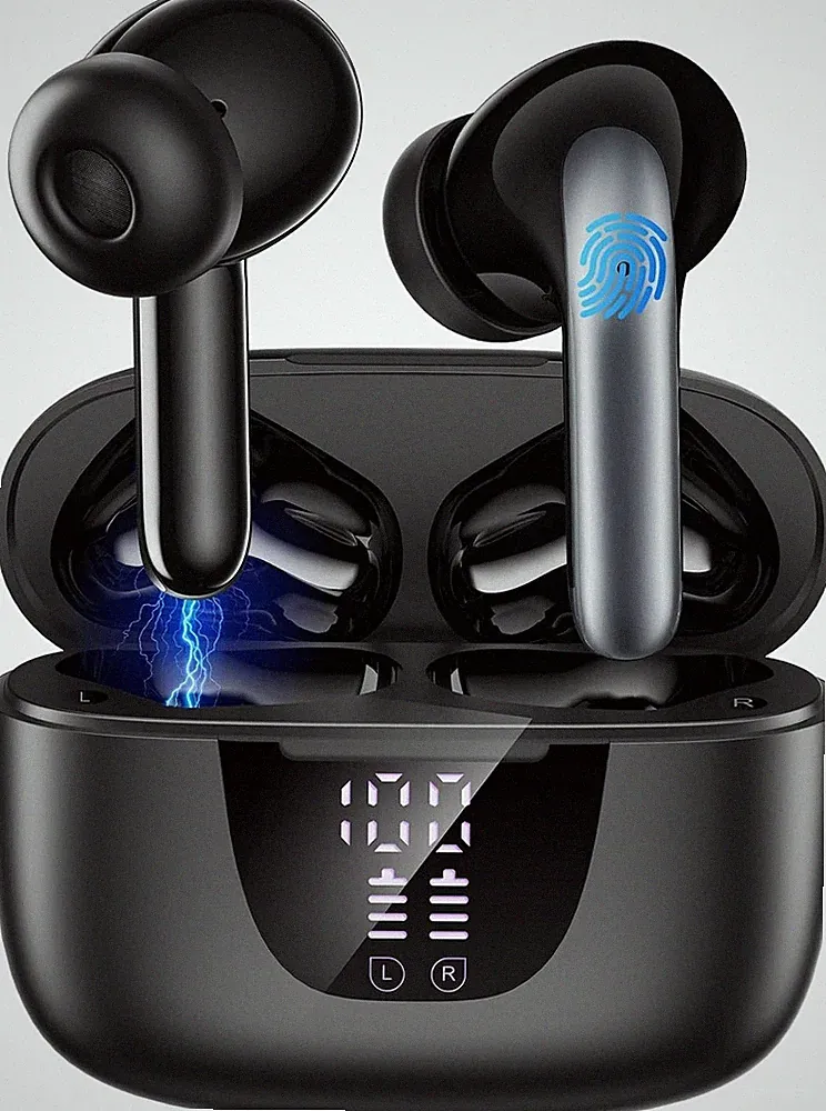 Bluetooth Kopfhörer, In Ear Kopfhörer Kabellos Bluetooth 5.3 mit LED-Display