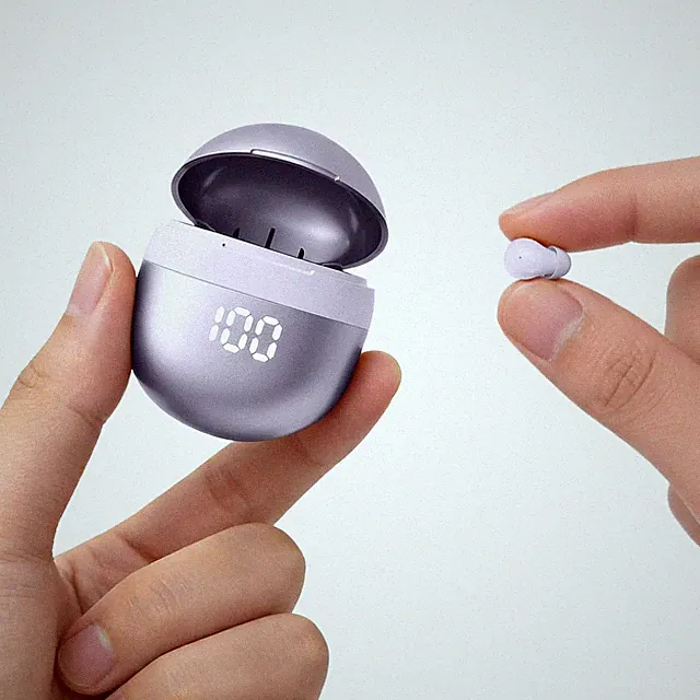 Bluetooth Kopfhörer In Ear Mini Lila 24 Std Akkulaufzeit