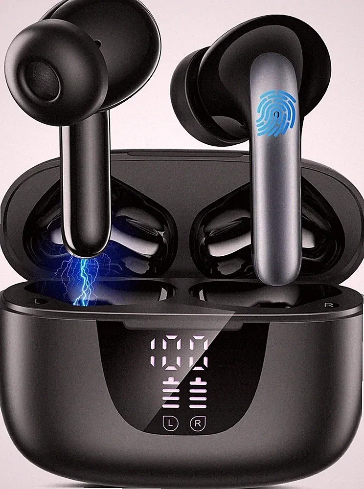 Bluetooth Kopfhörer In Ear mit Bildschirm Lärmreduzierung Kabellos Kopfhörer