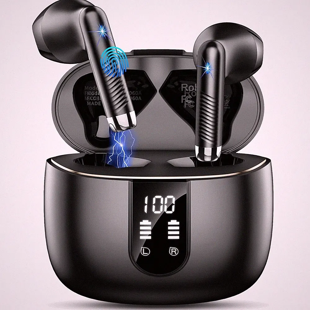 Bluetooth Kopfhörer In Ear Sport Noise Cancelling App EQ