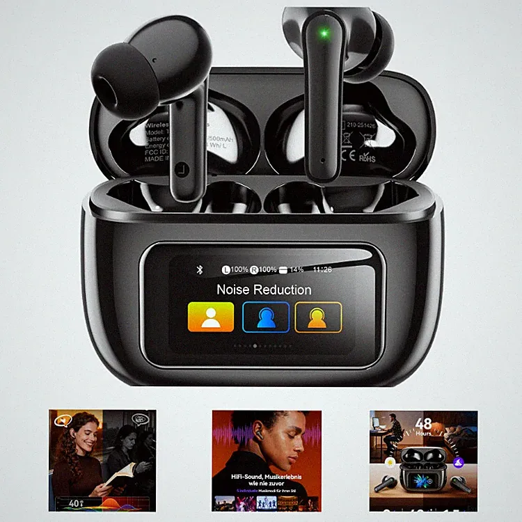 Bluetooth Kopfhörer In Ear Touchscreen Display