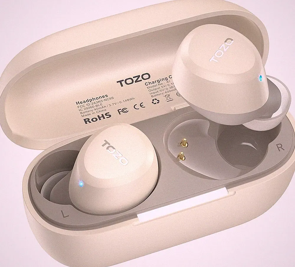 Bluetooth Kopfhörer In-Ear TOZO A1 wasserdicht 32 Std Akku Sport Headset mit Box