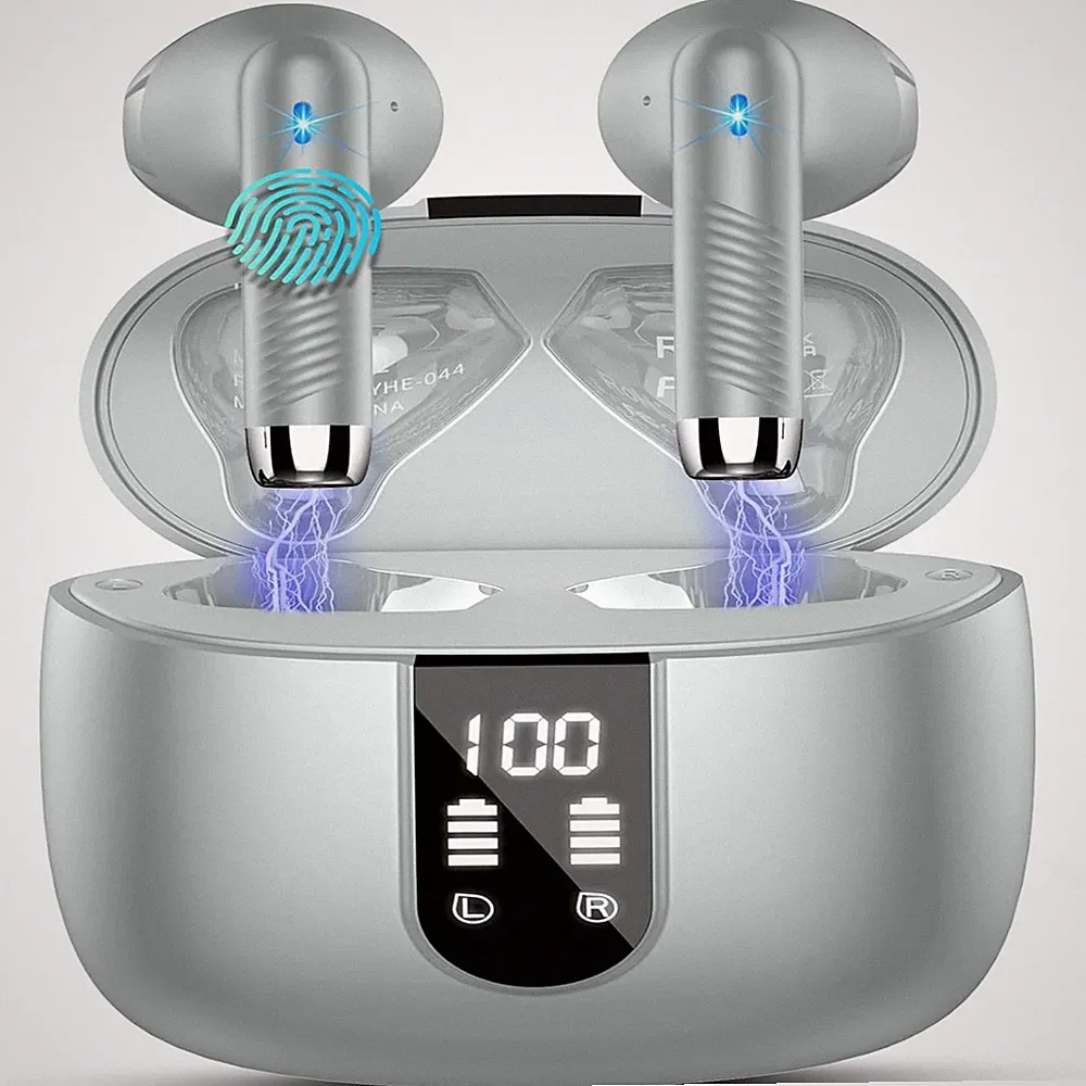 Bluetooth Kopfhörer J55 In Ear 4 Mikrofone ENC 48h Akku IP7 Wasserdicht Sport