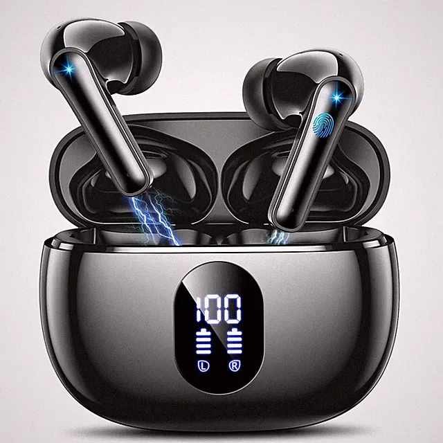 Bluetooth Kopfhörer Kabellos 4 ENC Mikrofone 48 Std Spielzeit Wass