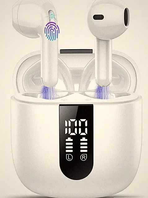 Bluetooth Kopfhörer Kabellos 4 Mikrofone Realistischer Bass 50 Std Akku Robust