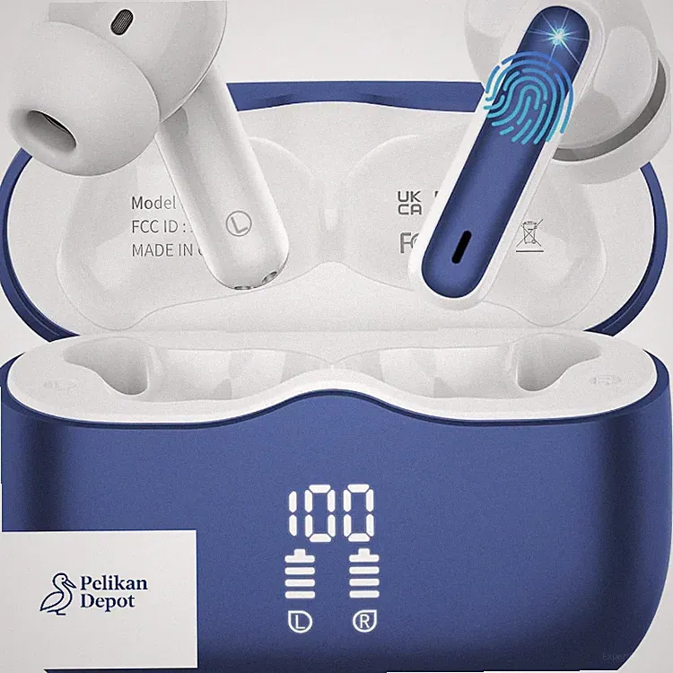 Bluetooth Kopfhörer Kabellos 5.3 In Ear Bass 40H LED IP7