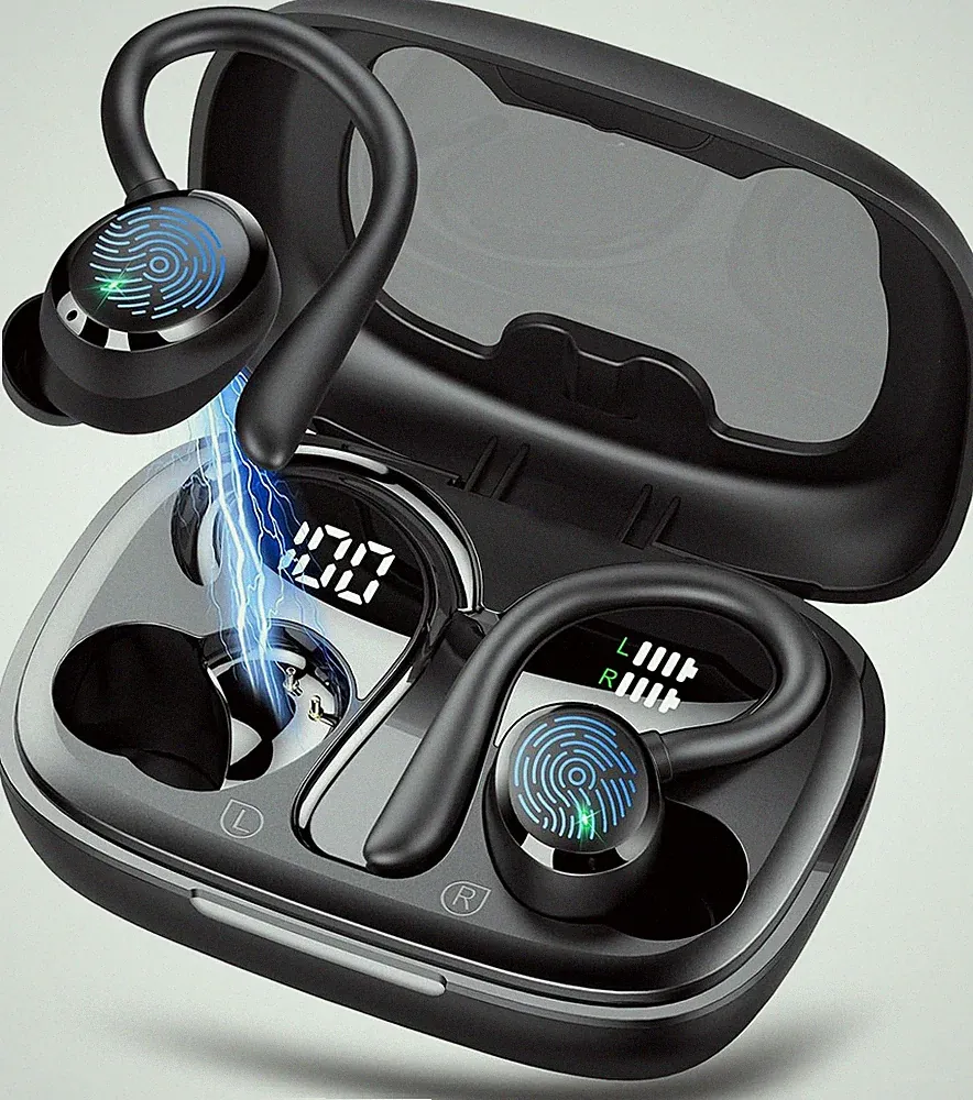 Bluetooth Kopfhörer Kabellos 5.3 In Ear IPX7 Wasserdicht 72 Std mit HD Mic