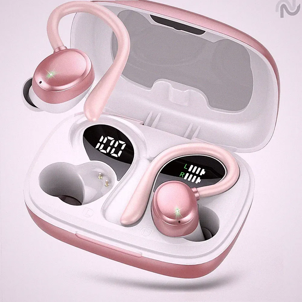 Bluetooth Kopfhörer Kabellos 5.3 In Ear IPX7 Wasserdicht 72 Std mit HD Mic Rose