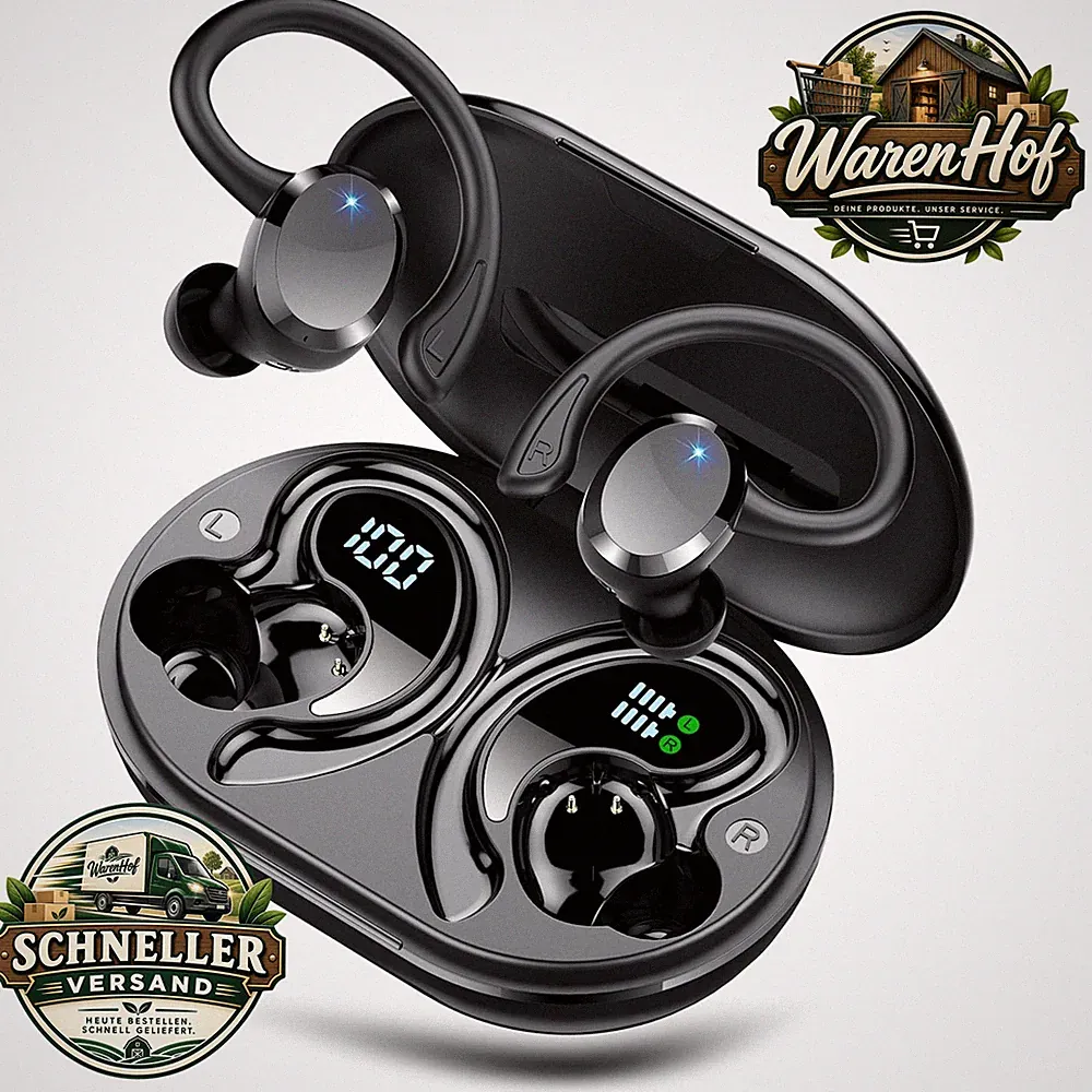 Bluetooth Kopfhörer Kabellos 5.4 Hi-Fi Stereo 68Std IP7 Wasserdicht Sport