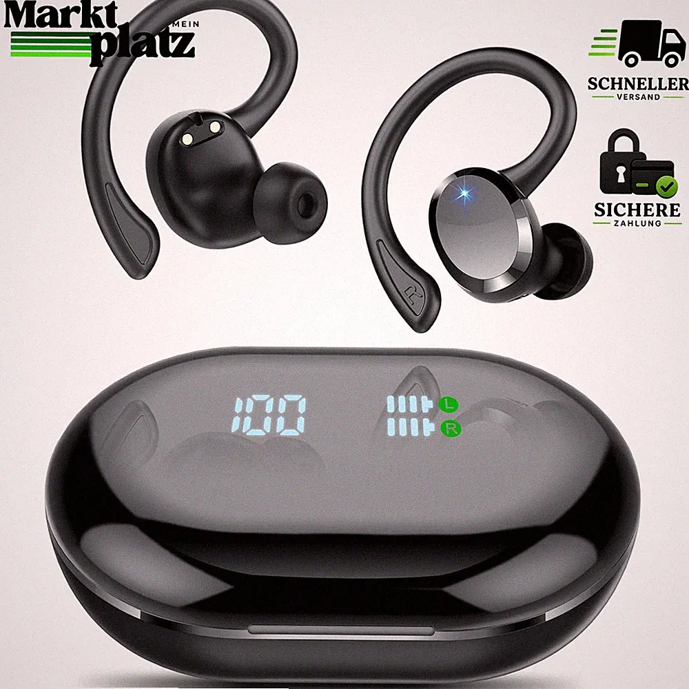 Bluetooth Kopfhörer Kabellos 5.4 mit 4 ENC Noise Cancelling IP7 Wasserdicht