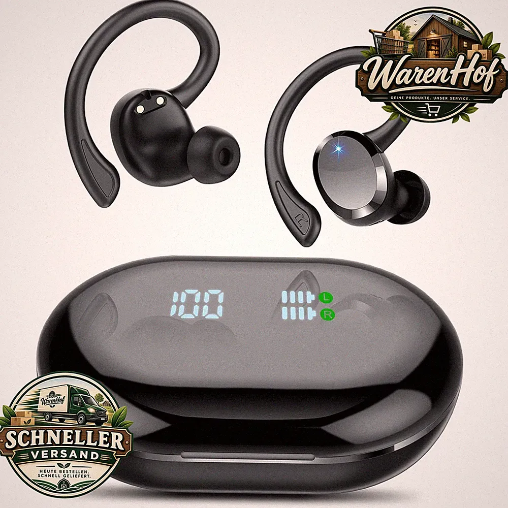 Bluetooth Kopfhörer Kabellos 5.4 mit 4 ENC Noise Cancelling IP7 Wasserdicht