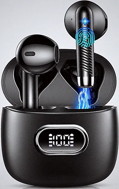 Bluetooth Kopfhörer Kabellos, 50 Std. Earbuds, 22 EQ App, Bluetooth 5.4 | 6D
