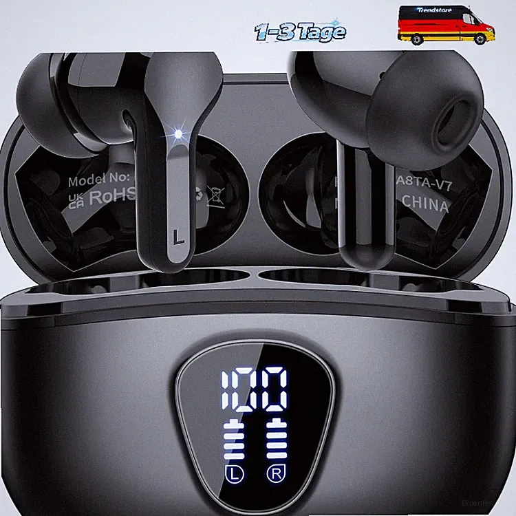 Bluetooth Kopfhörer Kabellos In Ear HiFi Tiefbass 40H Spielzeit IP7