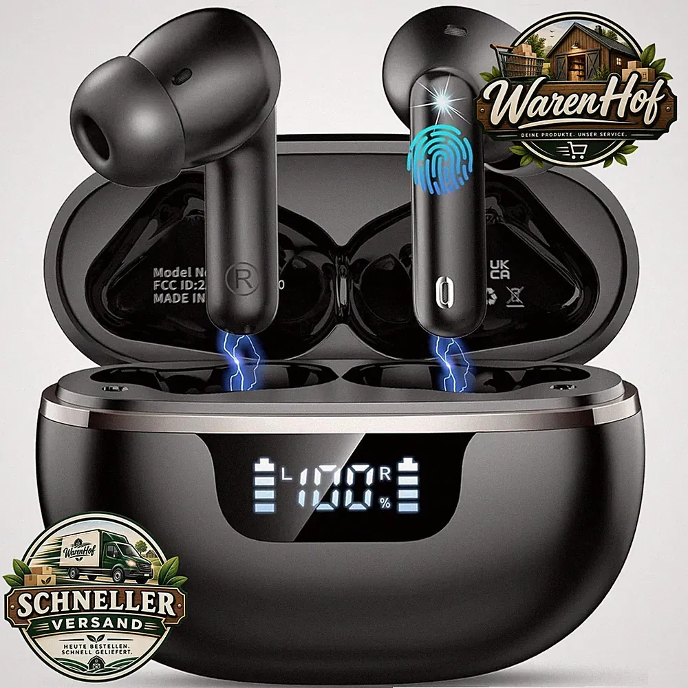 Bluetooth Kopfhörer Kabellos In Ear mit ENC Noise Cancelling 50 Std Spielzeit