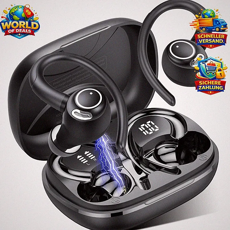 Bluetooth Kopfhörer Kabellos In Ear Sport 40 Std Spielzeit IP7 Wasserdicht mit