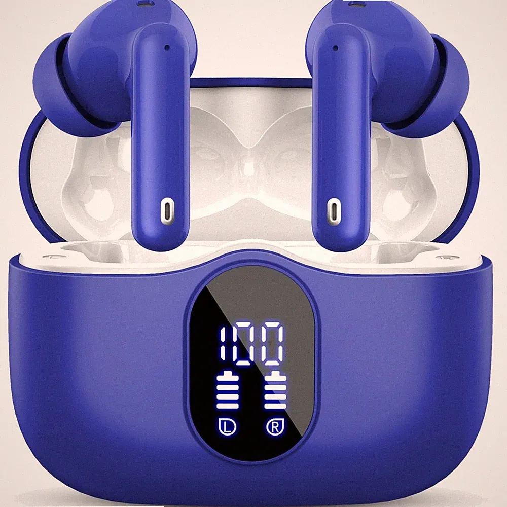 Bluetooth Kopfhörer Kabellos In Ear Sport Mikrofon LED 40Std Bass