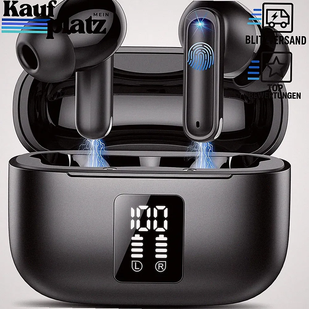 Bluetooth Kopfhörer Kabellos mit ANC 4 ENC Mics Noise Cancelling 40dB