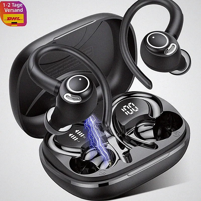 Bluetooth Kopfhörer Kabellos Sport In Ear IP7 Wasserdicht 40 Std Spielzeit HD