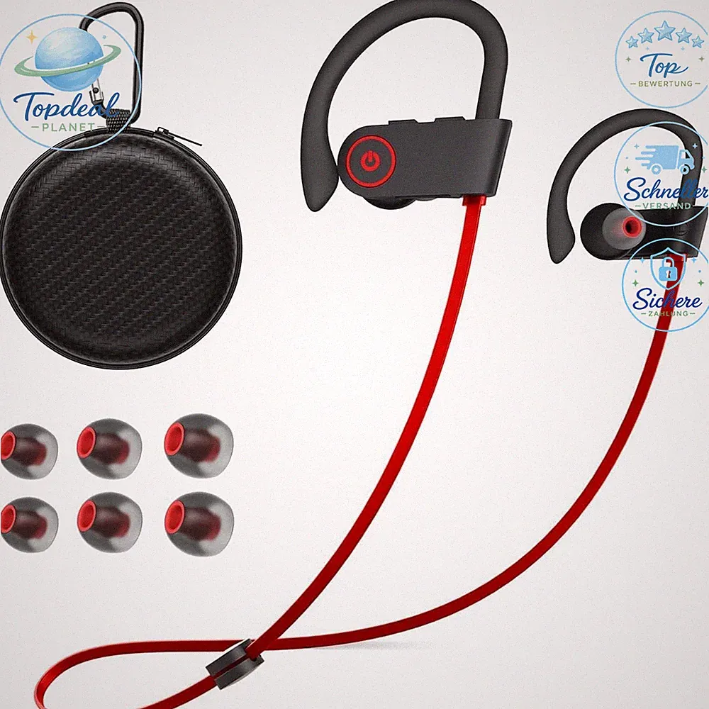 Bluetooth Kopfhörer Kabellose 5.3 Sport-Kopfhörer IPX7 Wasserschutz Joggen
