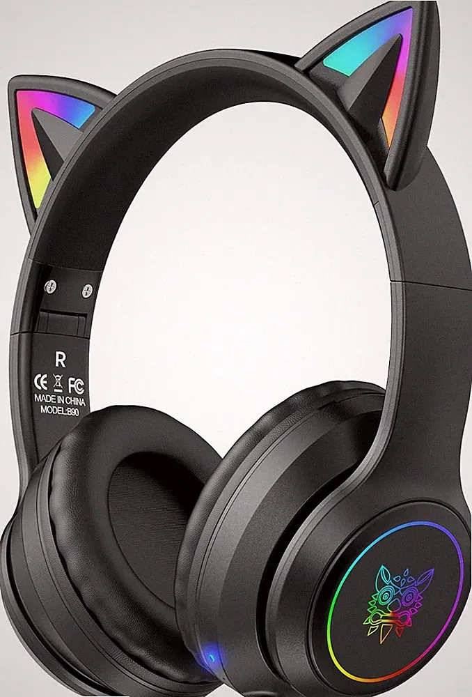 Bluetooth-Kopfhörer Kabelloses Over-Ear Headset Hi-Fi Stereo 55h Spielzeit