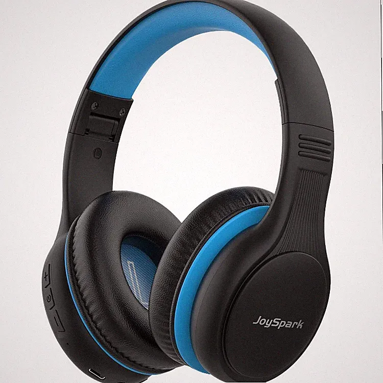 Bluetooth Kopfhörer Kinder, 60 Stunden Akku, Over-Ear, Schwarz Blau, Bluetooth