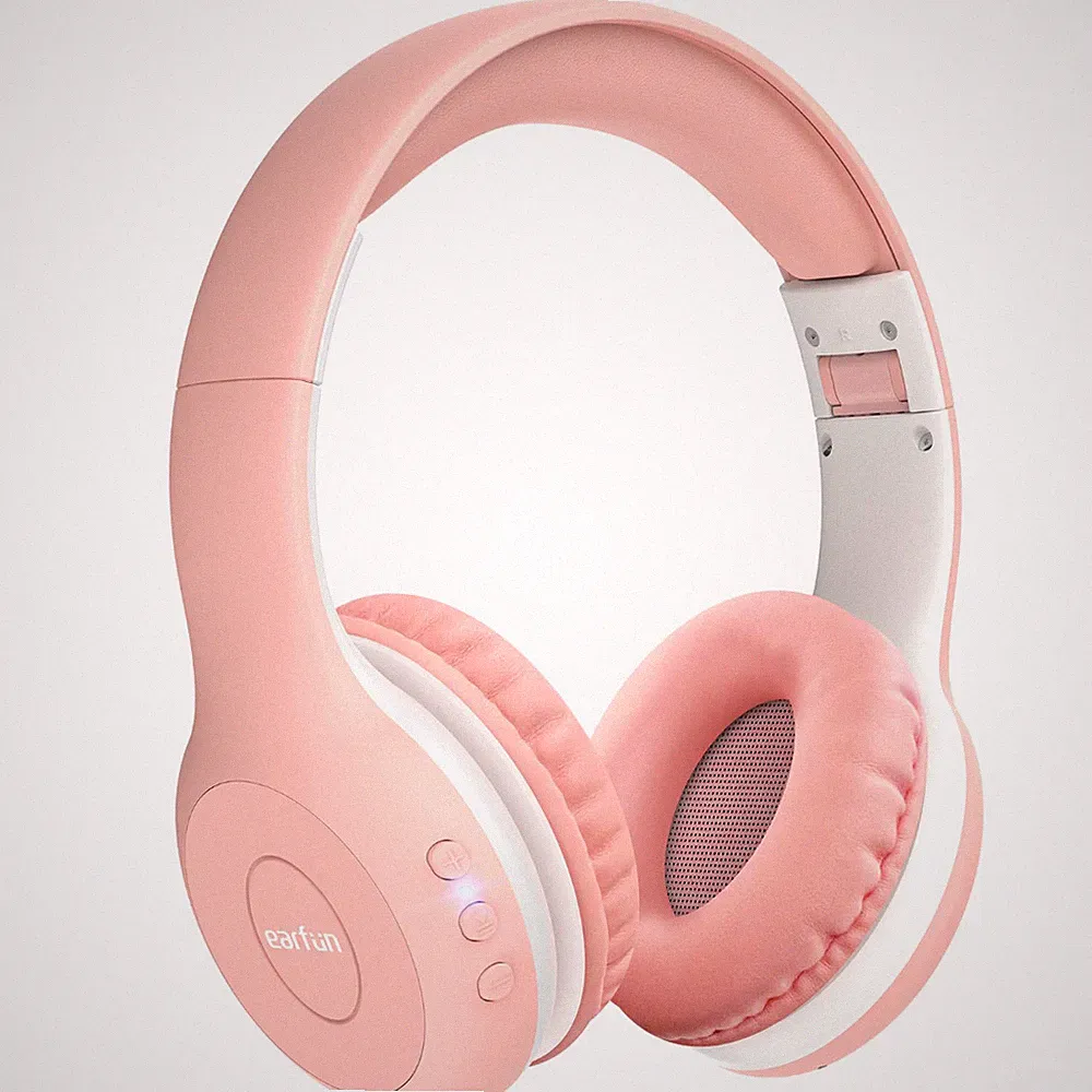 Bluetooth Kopfhoerer Kinder kabellos 40 Std Akku faltbar Lautstaerkeregelung