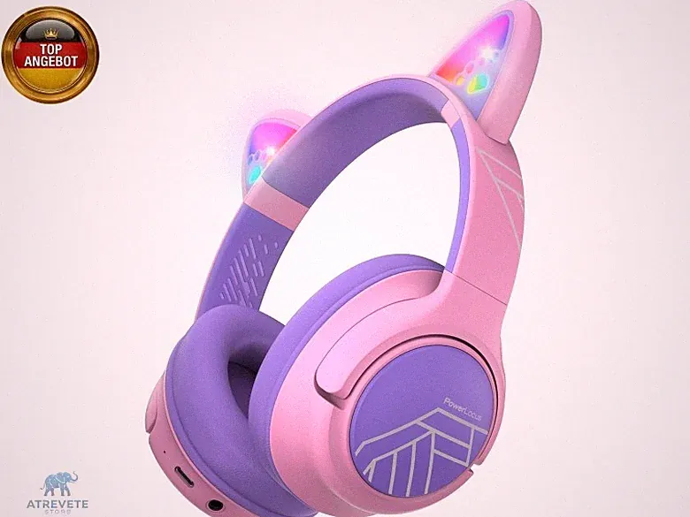 Bluetooth Kopfhörer Kinder, Kinderkopfhörer Over Ear mit 74/85/94dB L