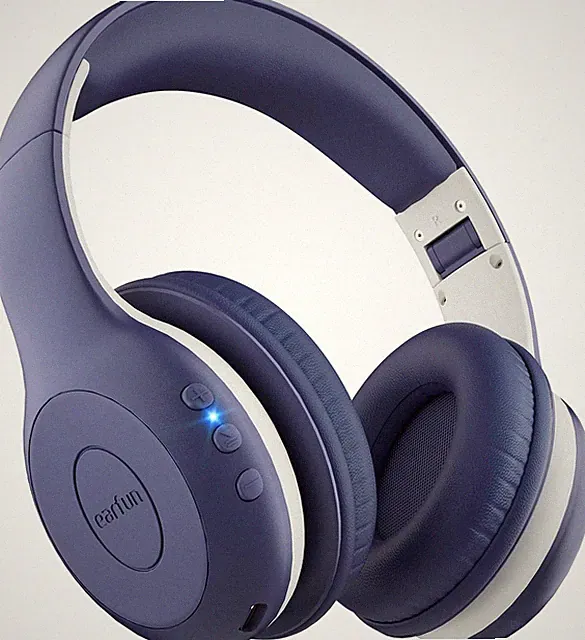 Bluetooth Kopfhörer Kinder, Lautstärkebegrenzung, Kabel, Blau | 85/94dB sichere